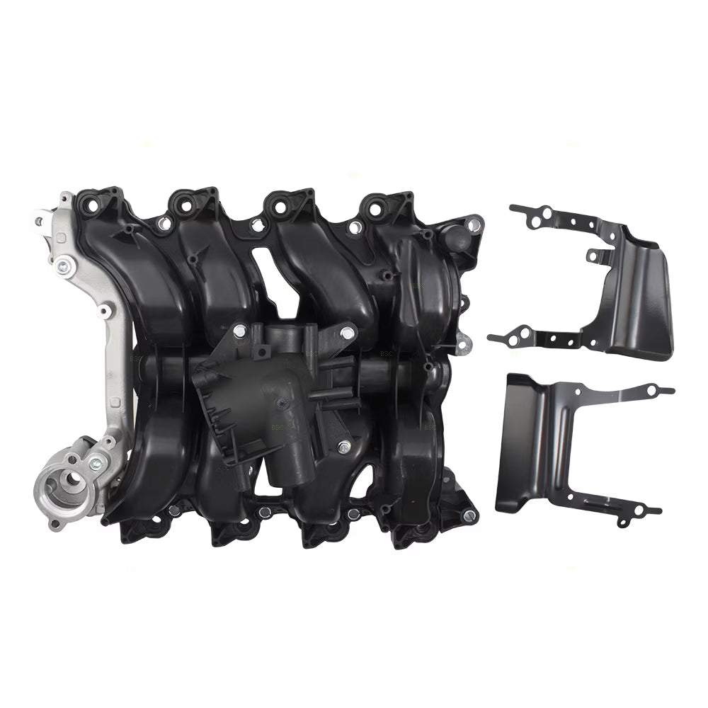 Brock Replacement Upgraded Design Upper Intake Manifold with Thermostat Repair Kit Compatible with 2007-2008 Ford F-150