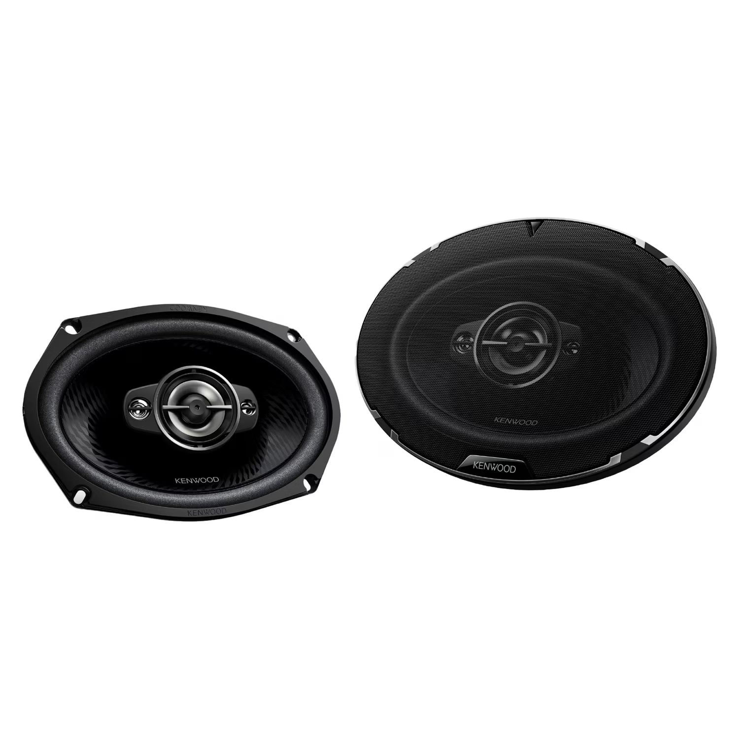 KENWOOD KFC-6988RS 6-In. x 9-In. 670-Watt-Max-Power 4-Way Full-Range Car Speakers, Black, 2 Pack, KFC-6988RS