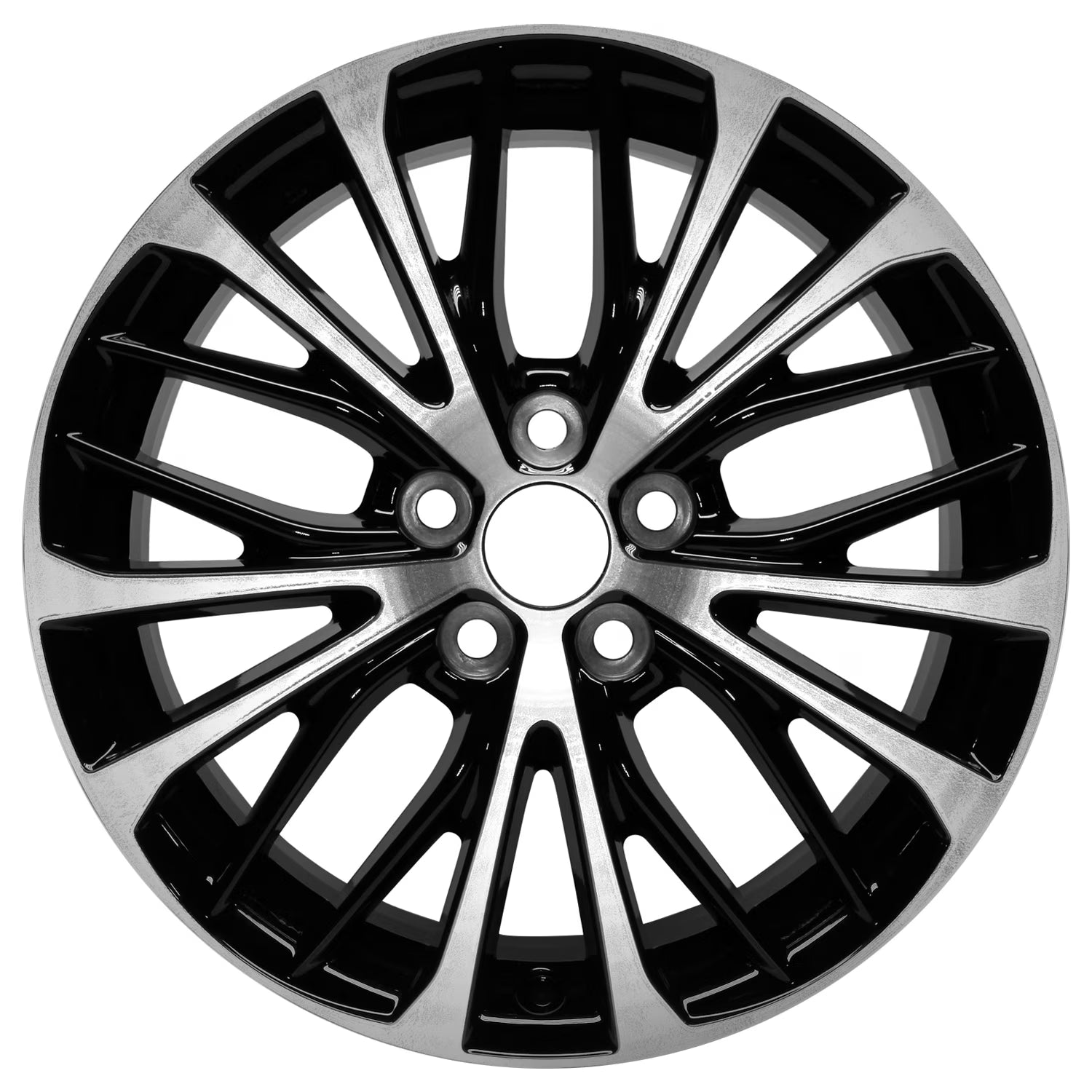Remanufactured Machined and Painted Gloss Black Aluminum Wheel 18 x 8 fits 2018-2022 Toyota Camry