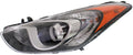 Headlight Compatible With 2013-2017 Hyundai Elantra GT Left Driver Halogen With bulb(s)