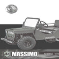Massimo Mini 125 Go Kart 125cc 9HP, 2WD, 4 Stroke Automatic Go Cart - Red
