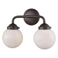 Elk Home 15-Inch Wide Beckett Vanity Light. Oil Rubbed Bronze