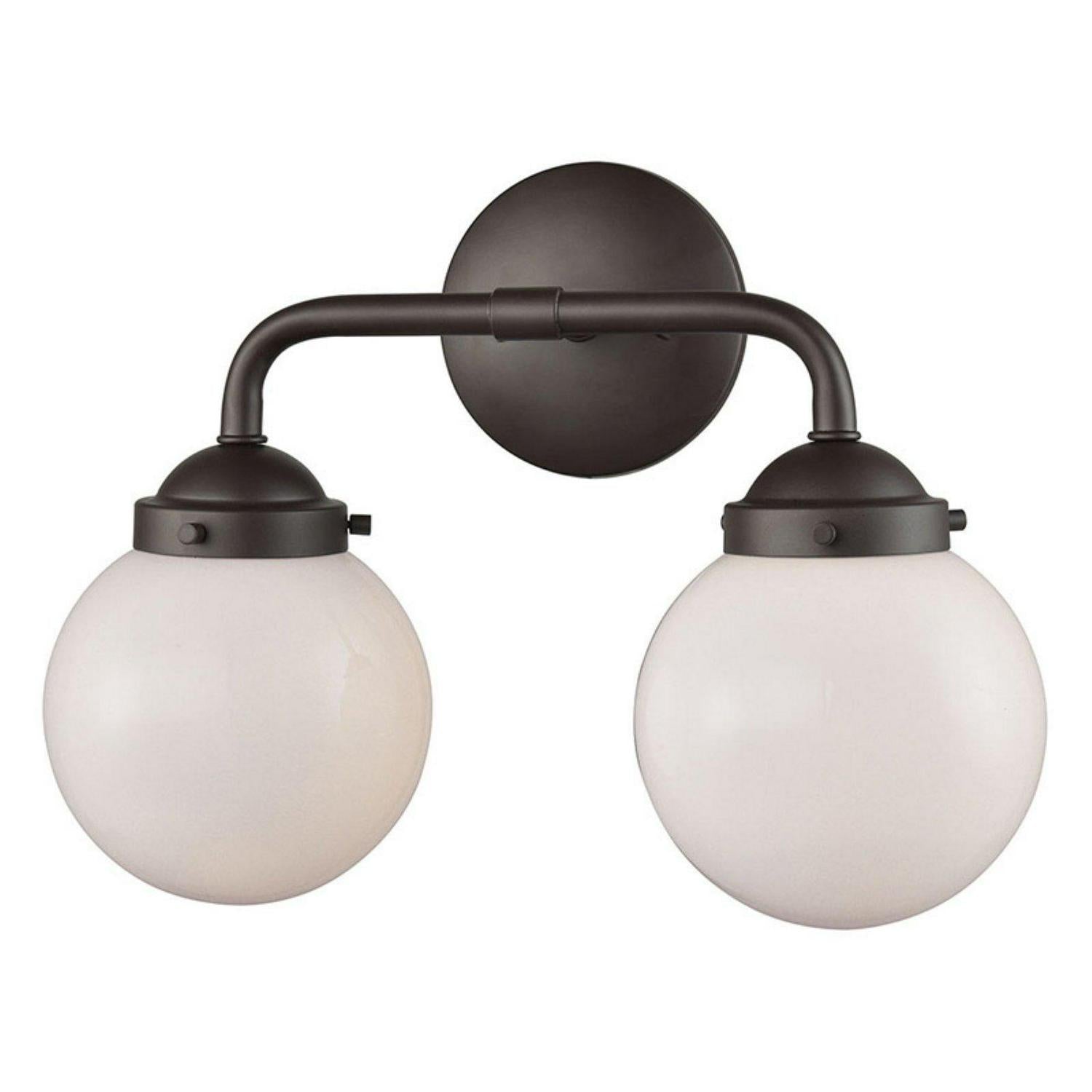 Elk Home 15-Inch Wide Beckett Vanity Light. Oil Rubbed Bronze