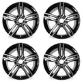 19  Set of 4 19x8 5 spoke Alloy Wheels for HONDA ACCORD 2016 2017 Machined Black OEM Quality Replacement Rim