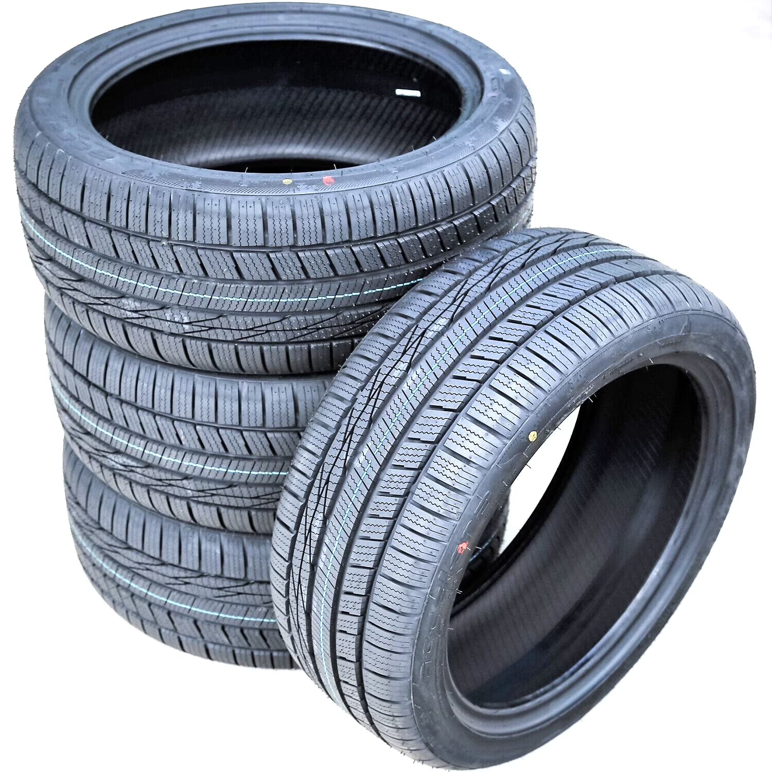 Set of 4 (FOUR) Accelera X-Grip N 215/60R16 95H (Studless) Snow Winter Tires Fits: 2013-20 Ford Fusion S, 2008-12 Honda Accord LX-P