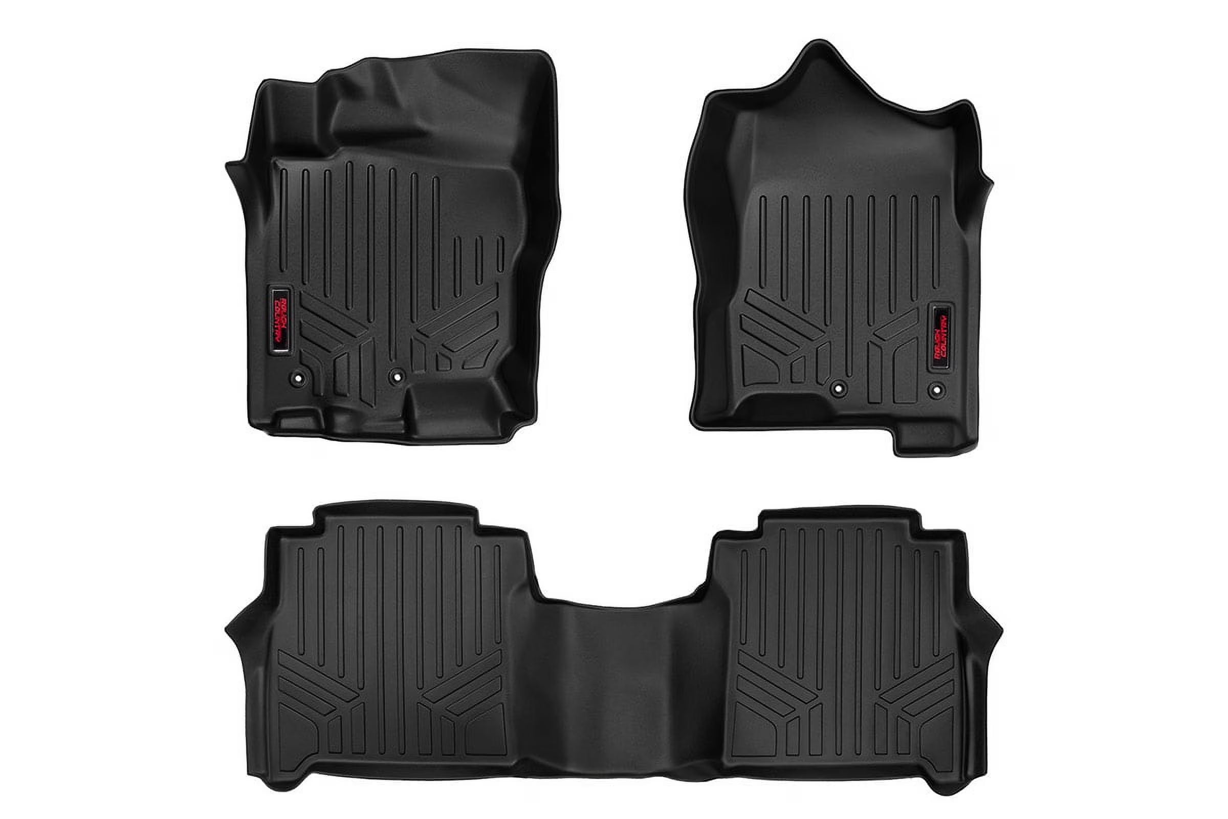 Rough Country Floor Mats for 2017-2024 Nissan Titan | 16-24 Titan XD - M-81712