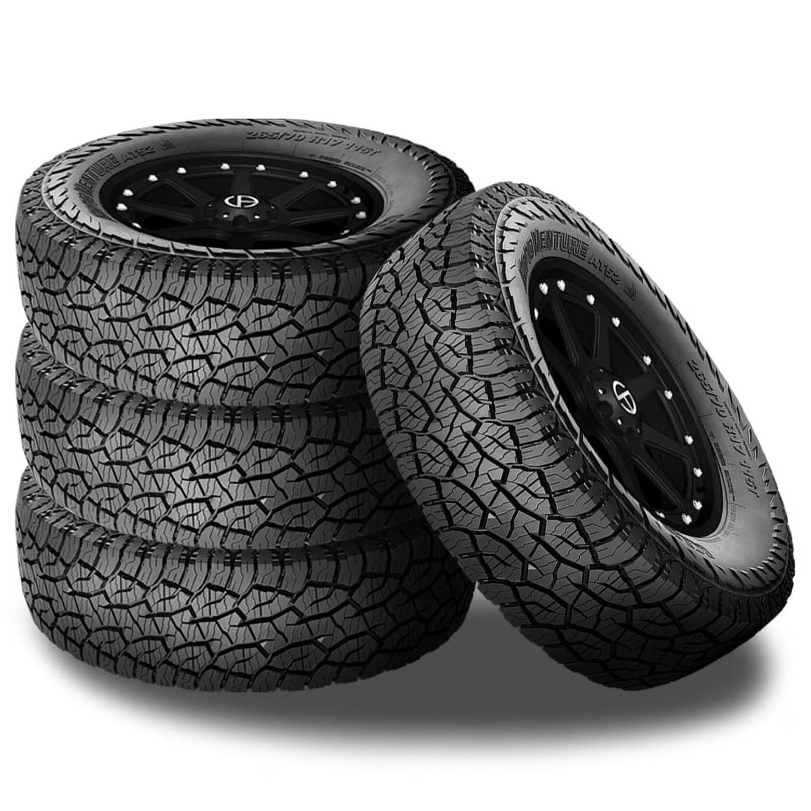4 Kumho Road Venture AT52 255/75R17 115T All Terrain /Snow Traction /55K Mileage 2289963 / 255/75/17 / 2557517