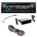Pioneer Single DIN CD w/ Bluetooth Car Stereo Upgrade for 1990-1996 Chevy Corvette Includes In-Dash Car Stereo, Dash Kit, Harness and Antenna Adapters (Non-Amp)