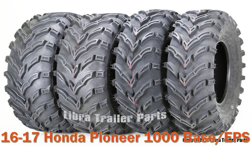16-17 Honda Pioneer 1000 Base/EPS ATV Tire Set 27x9-12 & 27x11-12 /6PR