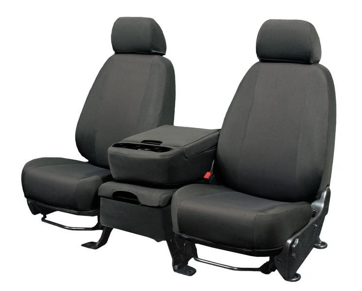 CalTrend Front Buckets EuroSport Seat Covers for 2014-2021 Toyota Tundra - TY510-08HH Light Grey Insert and Trim