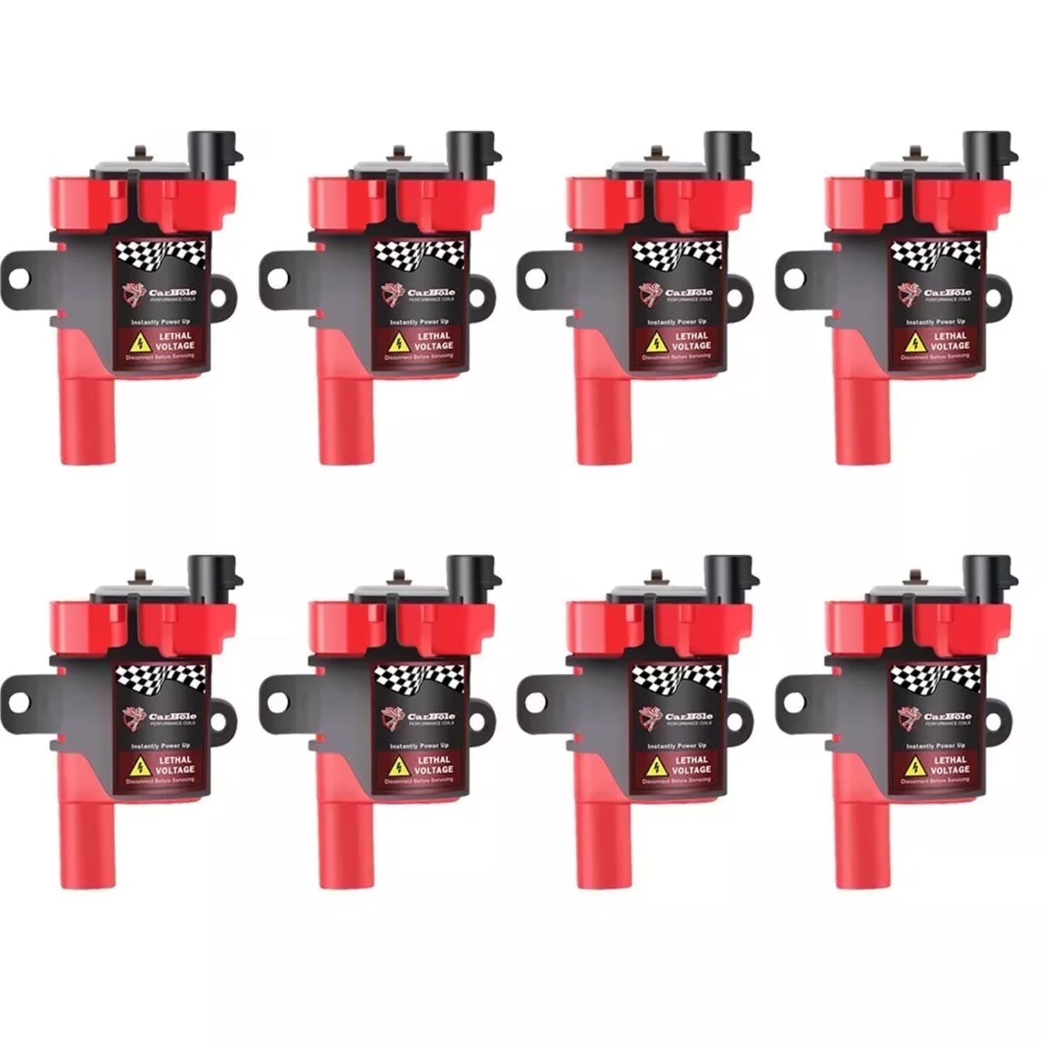8 Pack Round UF262 Ignition Coils for Chevy Silverado GMC LS1 LS3 4.8 5.3 6.0L D585