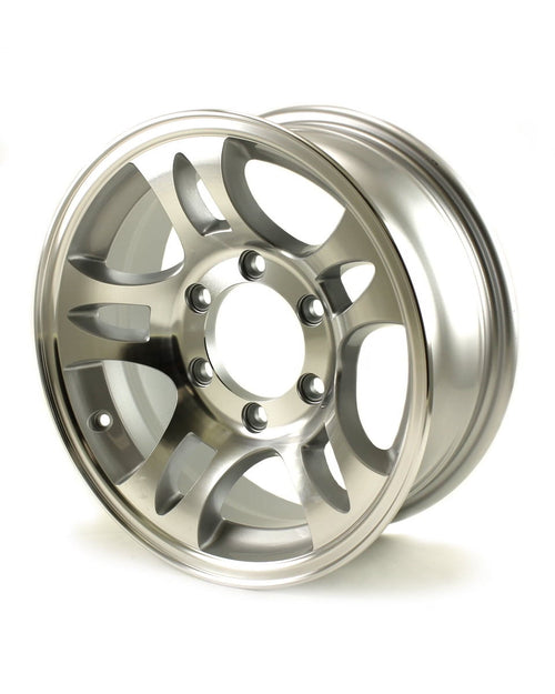 15x6 6-Lug on 5.5  Aluminum T03 Trailer Wheel - T03-56655T