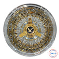 DGJ Wheel Rev 72 Cross Lace Gold 13x7 Nipples & Hub Lowrider Wire Wheels
