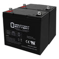 UB12550 12V 55Ah Scooter Wheelchair Mobility AGM Battery - 2 Pack