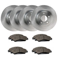 Max Advanced Brakes ?C MaxOne OE Series Front & Rear Brake Pads and Rotors Kit | Direct Fit OE Replacement Rotors | Complete Set with Low-Dust, Quiet-Stop Ceramic Pads, TA053643