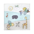 aden + anais Baby Bonding Playmat - Reversible 45? x 45? Cotton Muslin Infant Mat - Foldable Play & Tummy Time Cushion - Sensory Development Toys - Machine Washable - Non Toxic. PVC Free