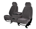 CalTrend Rear Solid Bench O.E. Velour Seat Covers for 1999-2002 Chevy/GMC Silverado 1500-3500 - CV112-03RA Charcoal Classic Insert and Trim