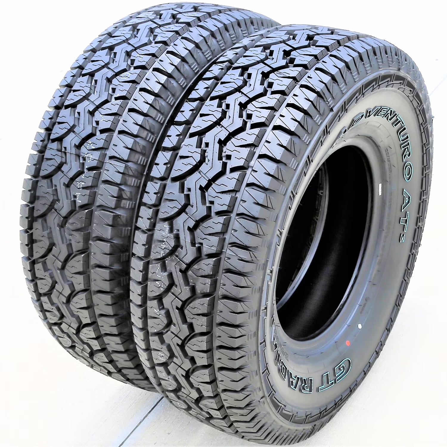 Pair of 2 (TWO) GT Radial Adventuro AT3 LT 265/70R17 121/118S E (10 Ply) A/T All Terrain Tires Fits: 2014-18 Chevrolet Silverado 1500 WT, 2010-21 GMC Sierra 1500 SLE