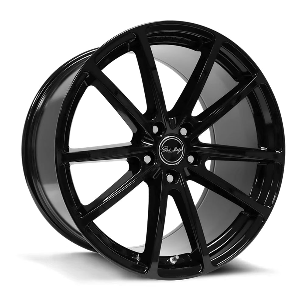 Carroll Shelby Wheels CS10 - 20 x 9.5 in. - 37mm Offset - Gloss Black Fits select: 2005-2006,2010-2014 FORD MUSTANG