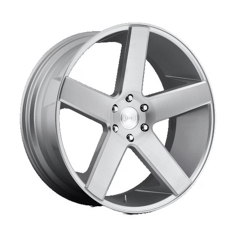 DUB 1PC Aluminum Rim S218 BALLER 22X9.5in Gloss Silver Brushed Finish, S218229573+11