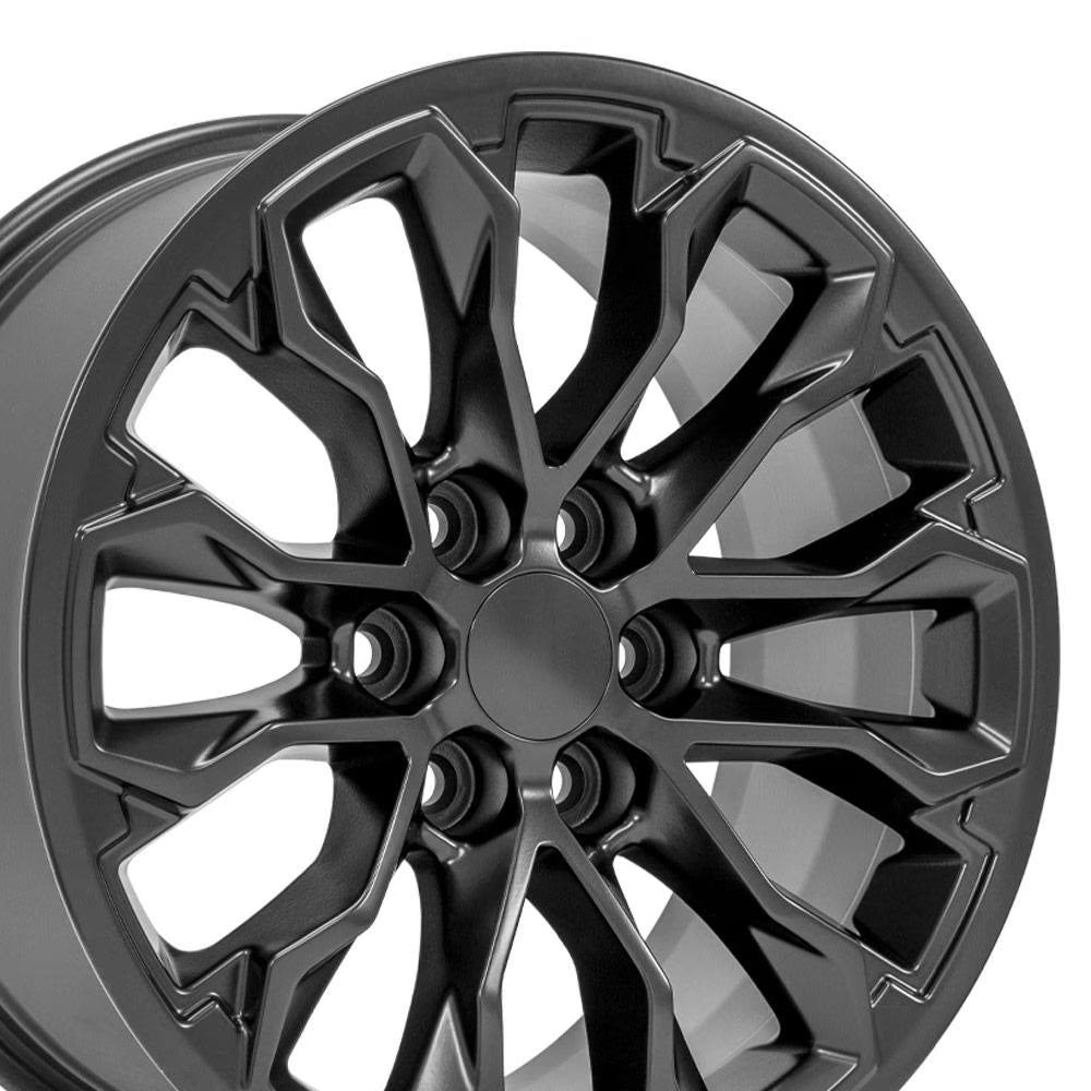 17 inch Satin Black 2614 OE Wheels Fits Dodge RAM 1500 Trucks Rebel Style Rim