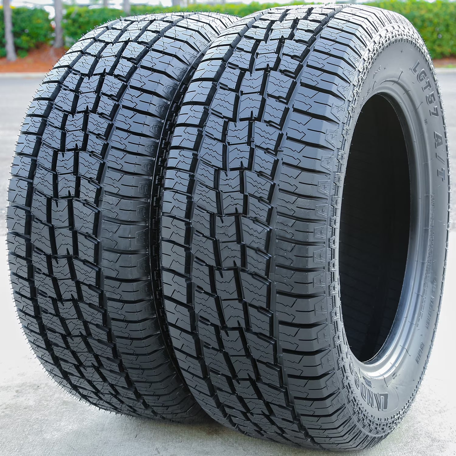 Pair of 2 Landgolden LGT57 A/T 235/85R16 120/116Q E 10 Ply All Terrain Light Truck Tires