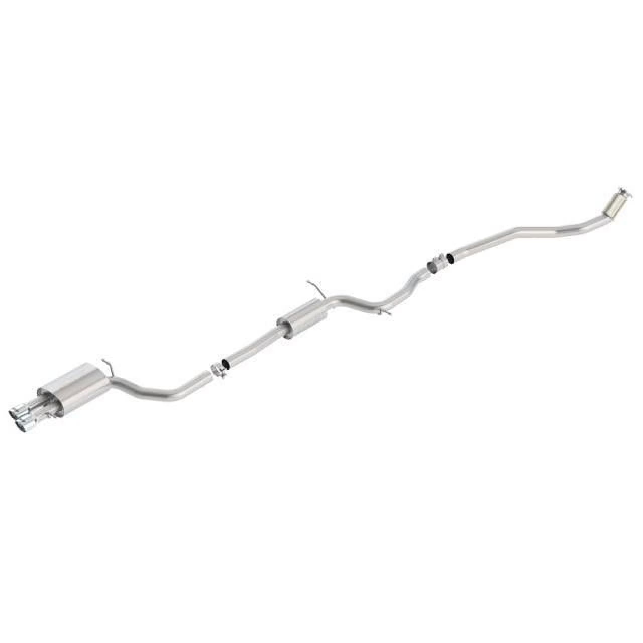 Borla 140733 Cat-Back Single Dual Straight Driver Side Rear Exit Exhaust System Kit