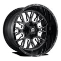 Fuel 1PC Aluminum Rim D611 STROKE 20X9in Gloss Black Milled Finish, D61120909857
