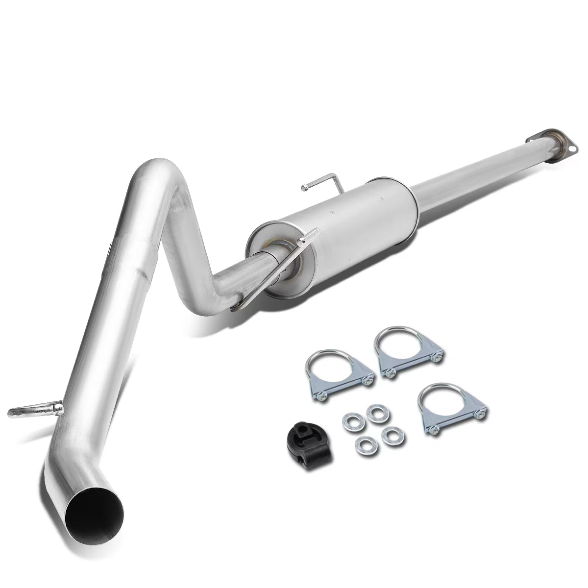 DNA Motoring CBE-TTAC05-40L For 2005 to 2015 Tacoma 4.0L 2.5  Muffler Catback Exhaust System 06 07 08 09 10 11 12 13 14