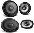 Kenwood KFC-1666S + KFC-6966S 6.5  300W 2-Way Plus 6x9 400W 3-Way Car Speaker