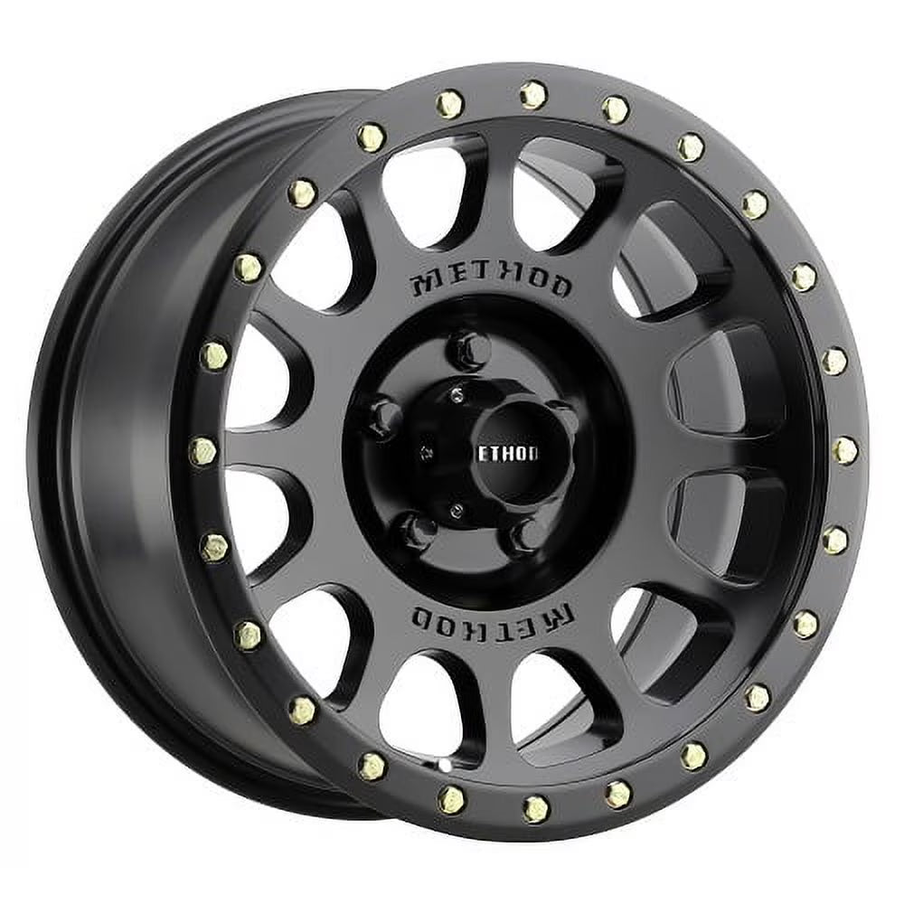 17x8.5 Method MR305 NV Matte Black Wheel 5x5 (25mm) Fits select: 2015-2019,2021 JEEP WRANGLER UNLIMITED
