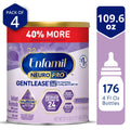 Enfamil NeuroPro Gentlease Powder Baby Formula. For Fussiness. Crying. Gas. Spit-up. & Soft Stool. 27.4 Oz. 4 Count