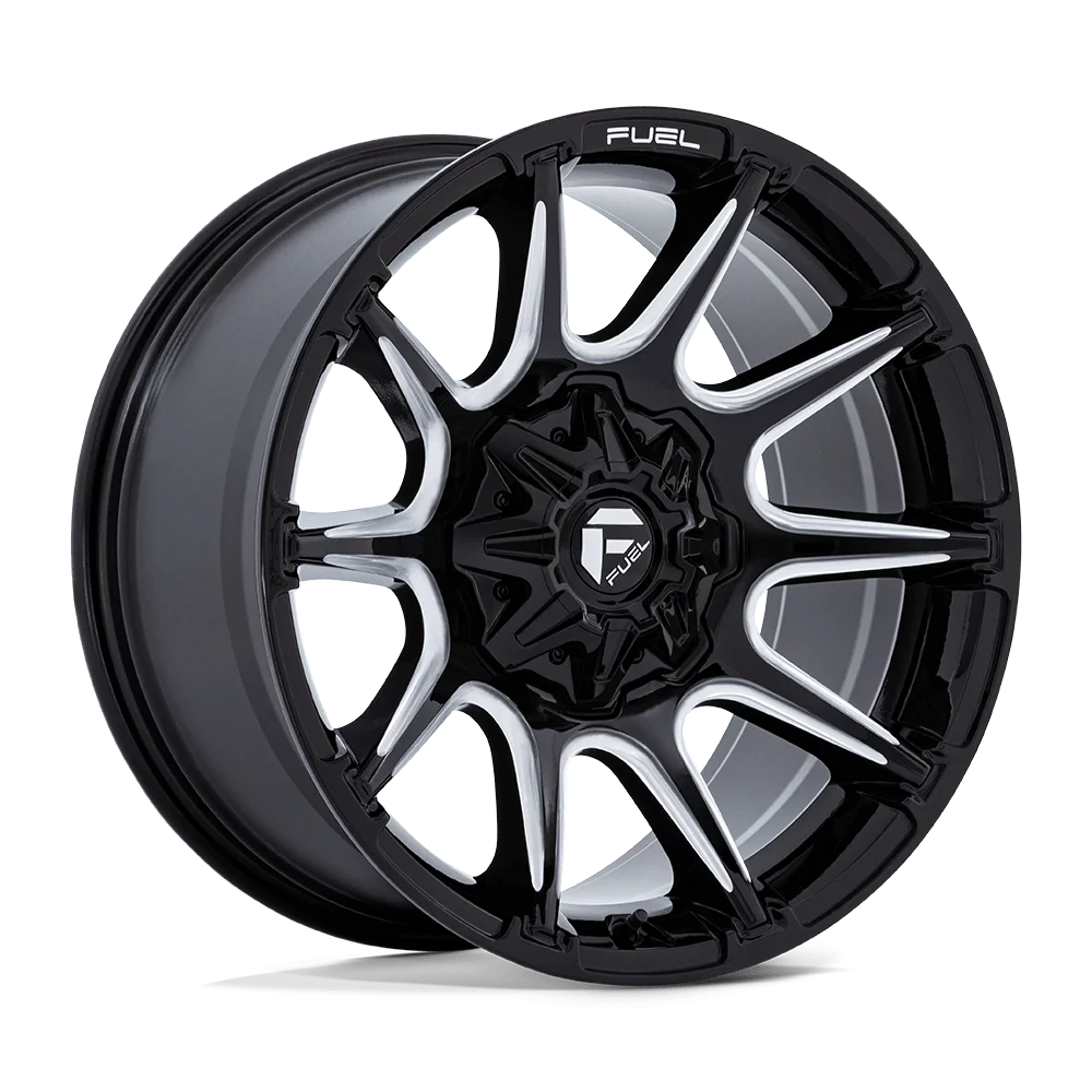 22x12 Fuel Off-Road FC880 Super C Gloss Black Milled Wheel 8x6.5 (-44mm)