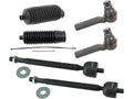 Tie Rod End and Steering Bellows Kit 6 Piece - Compatible with 2005 - 2018 Toyota Tacoma 2006 2007 2008 2009 2010 2011 2012 2013 2014 2015 2016 2017