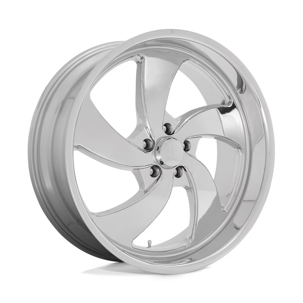 US Mag 1PC Cast Aluminum Rim U132 20X8 5X5.0 CHROME 1MM, U132208073+01R