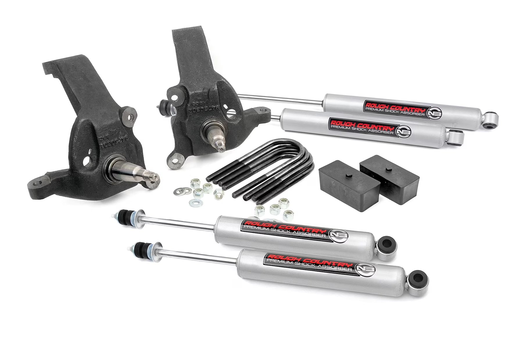 Rough Country 3  Suspension Lift Kit w/N3 Shocks for 97-03 Ford F-150 - 52830 Fits select: 1997-2003 FORD F150
