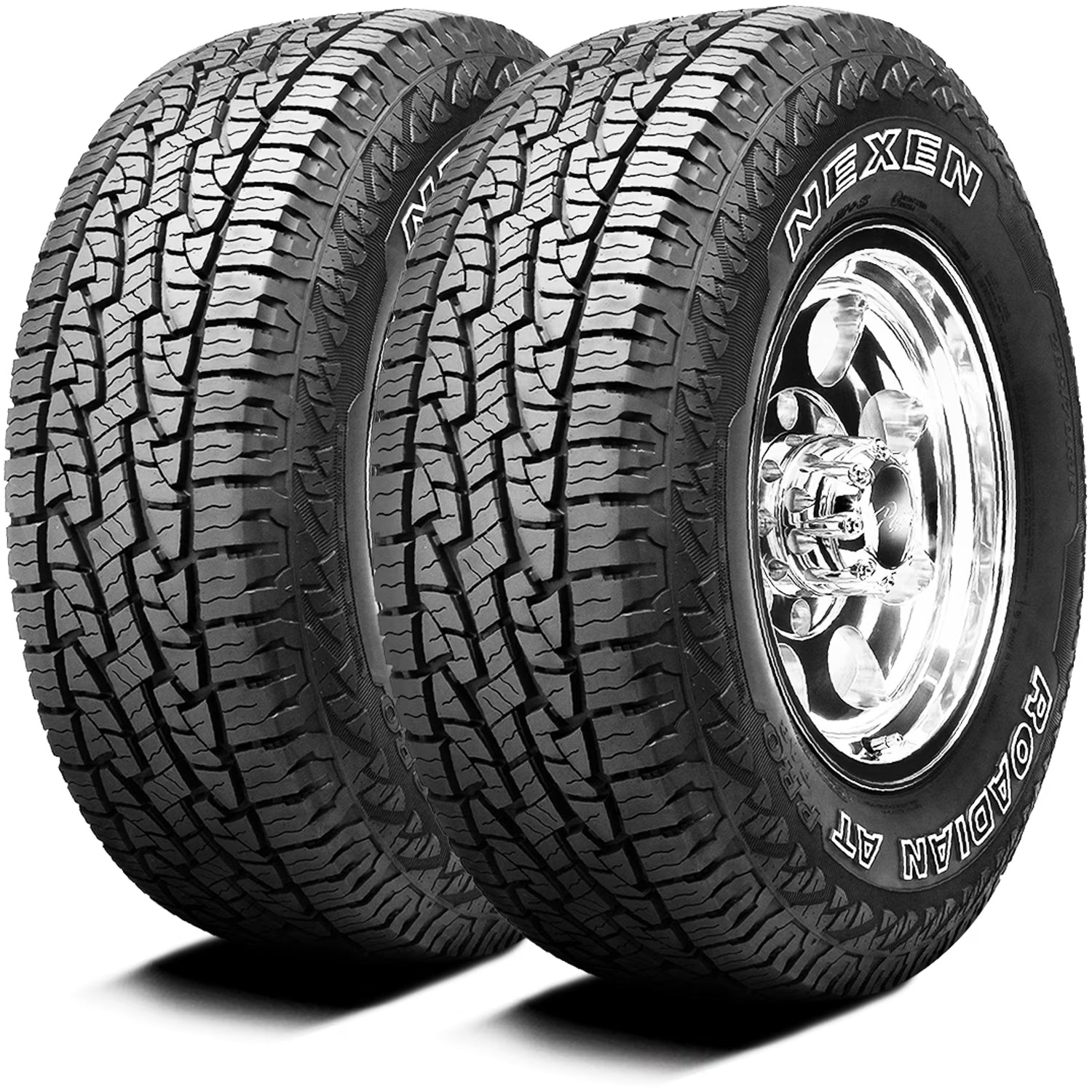 Pair of 2 (TWO) Nexen Roadian AT Pro RA8 265/70R16 112S A/T All Terrain Tires Fits: 2000-06 Toyota Tundra SR5, 2003-04 Ford F-150 Lariat
