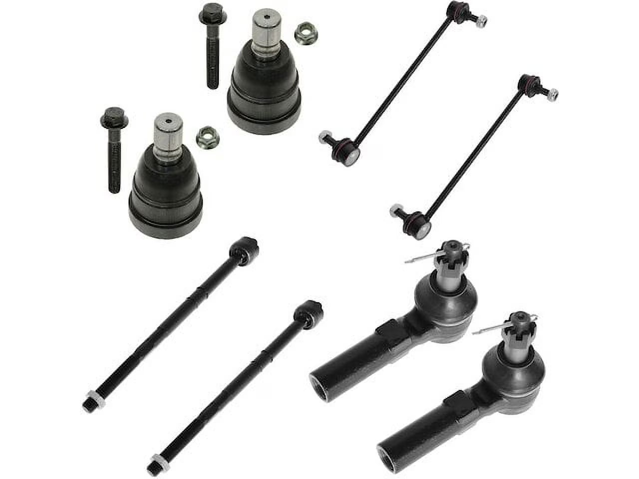 Front Ball Joint Sway Bar Link Tie Rod End Kit 8 Piece - Compatible with 2001 - 2004 Ford Escape 2002 2003