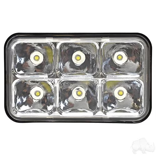 Red Hawk Factory Style Headlight, LED, E-Z-Go Marathon 80-94, ST350 96+ - LGT-209L