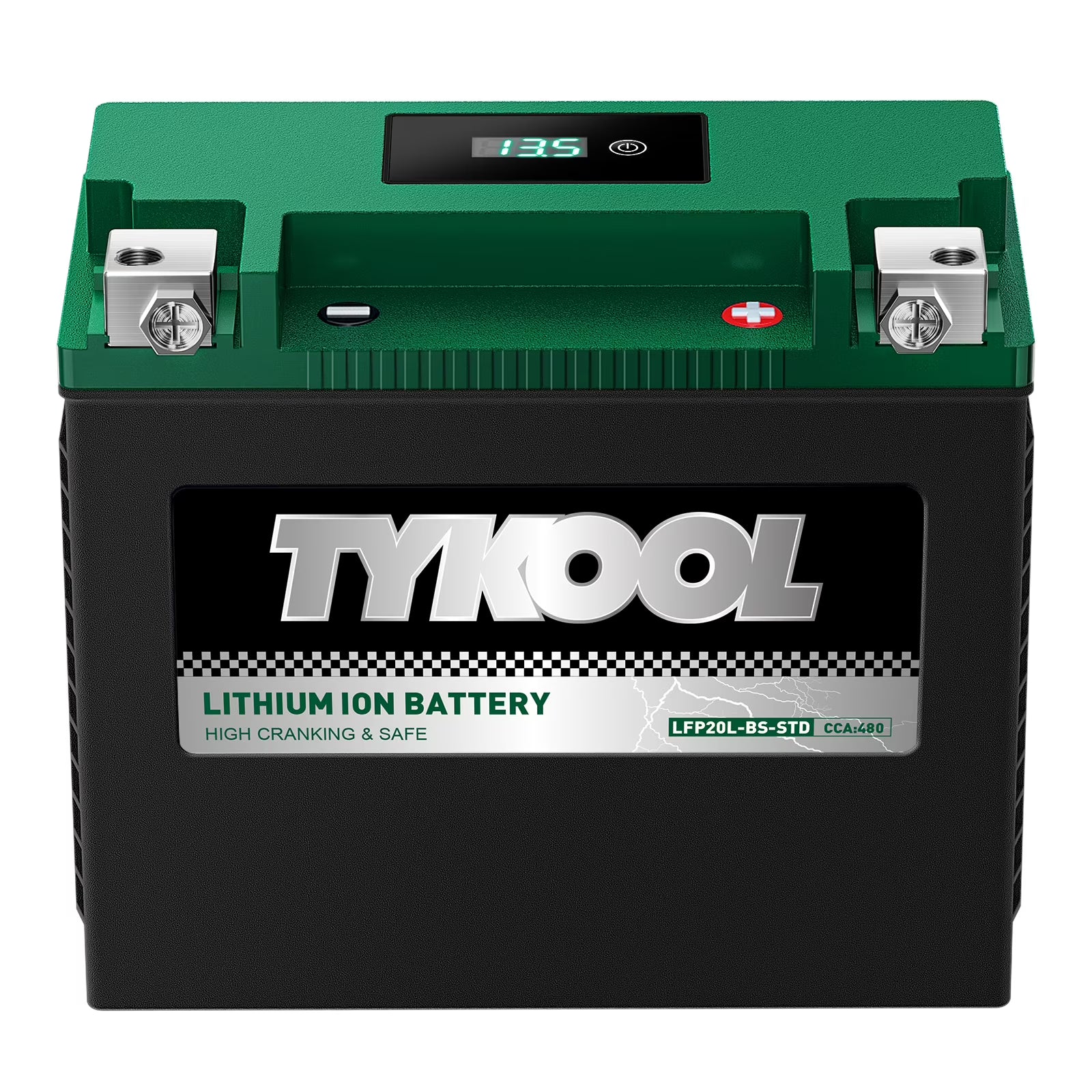 YTX20L-BS Lithium Powersports Battery,480CCA 12V 8AH,Built in BMS,Starting Battery for ATV,UTV,Scooter,Snowmobile,Jet Ski,PWC,Snowmobile