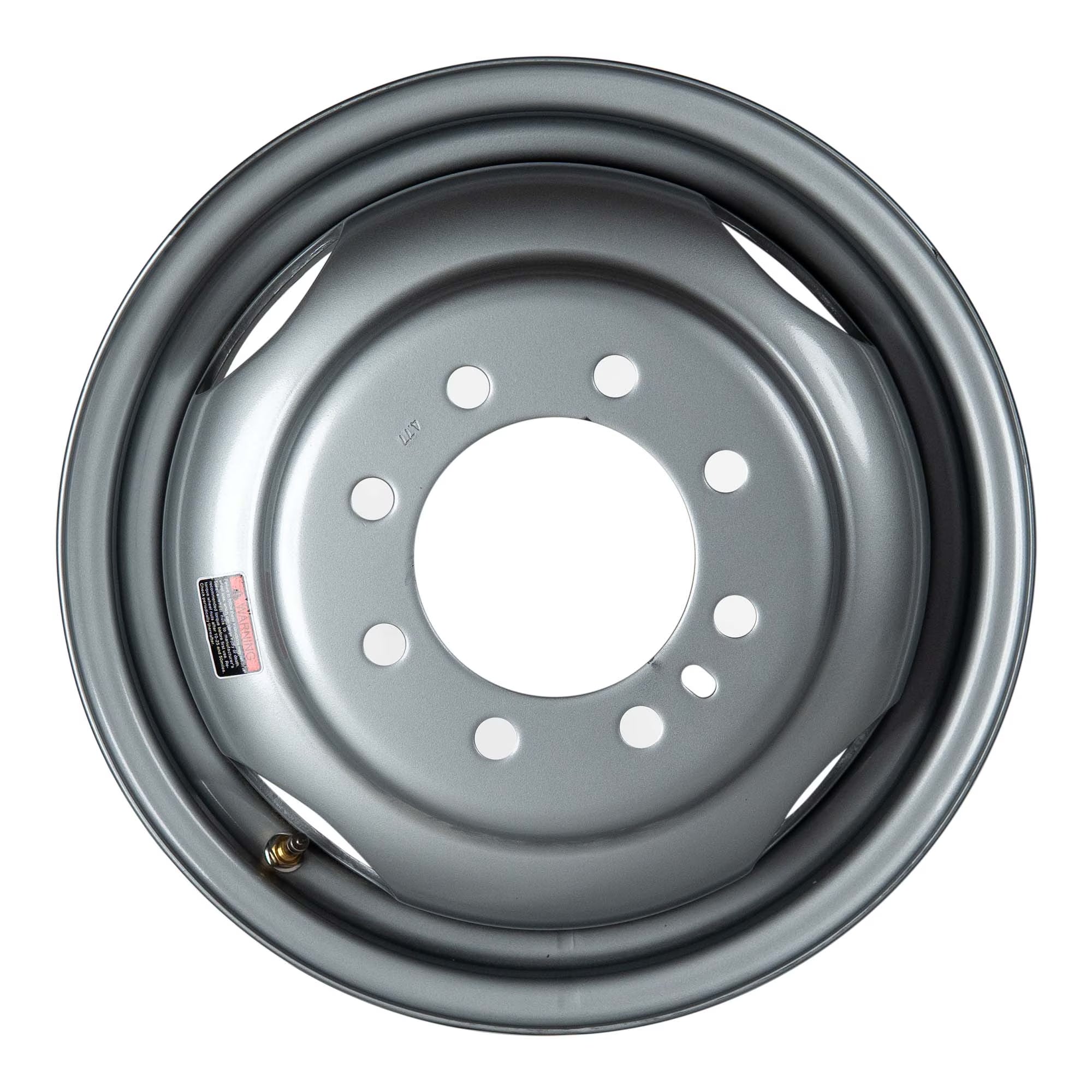 16  x 6  - 8 Lug Silver Mod Solid Steel Dually Trailer Wheel Rim - 8 x 6.5  Bolt Pattern