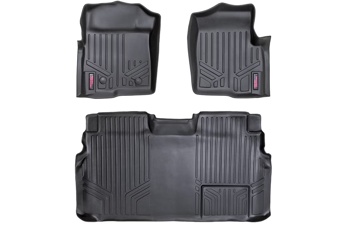 Rough Country Floor Mats for 2011-2014 Ford F-150 | SuperCrew Cab - M-51112
