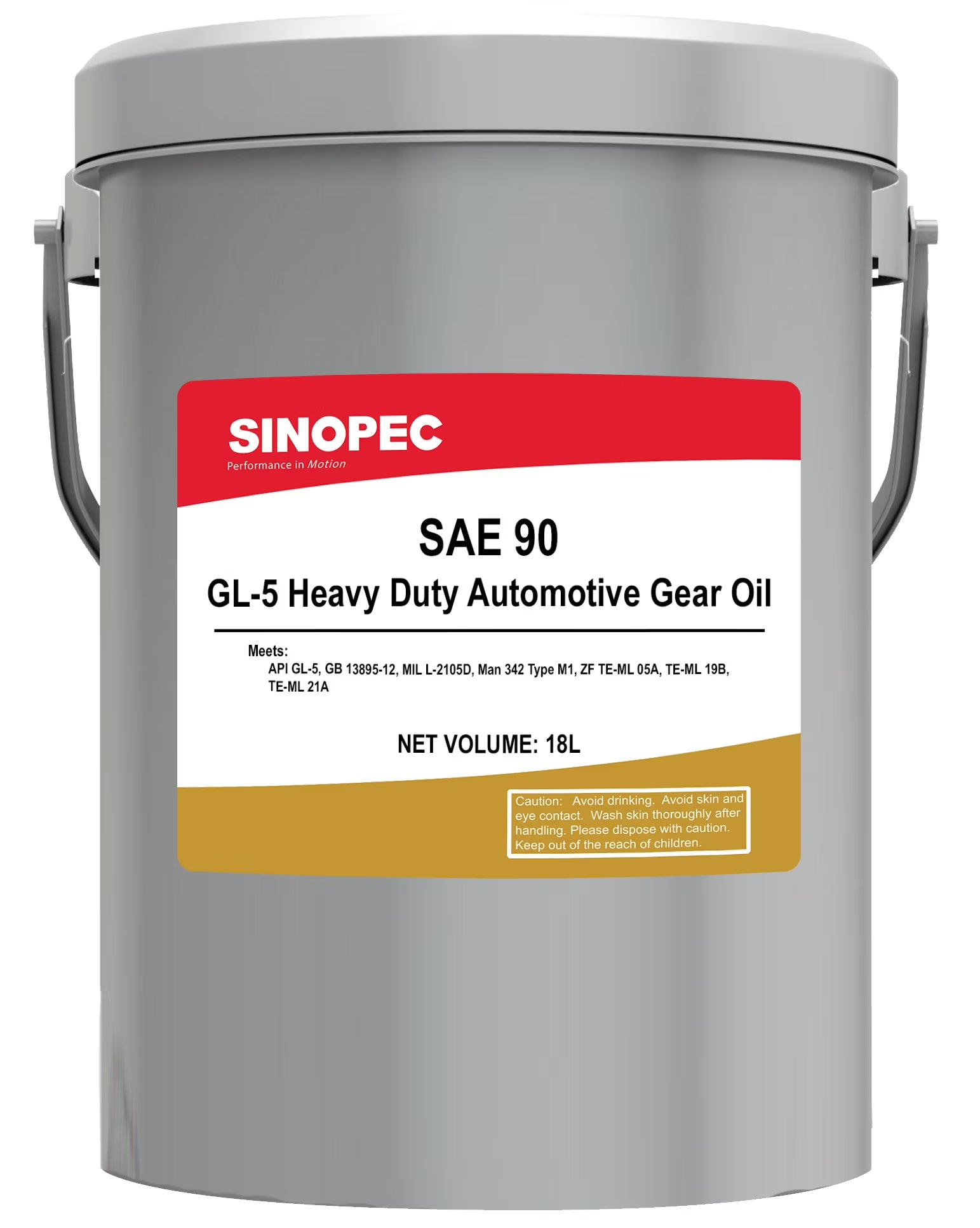 GL-5 SAE 90 Heavy Duty Automotive Gear Oil - 5 Gallon Pail (18L - 4.75 GAL)