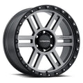 17  Vision Off-Road 354 Manx 2 Satin Grey Wheel 17x9 5x5.5 Lifted Rim -12mm