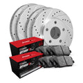 R1 Concepts Front Rear Brakes and Rotors Kit |Front Rear Brake Pads| Brake Rotors and Pads| Optimum OEp Brake Pads and Rotors WGUN2-02003