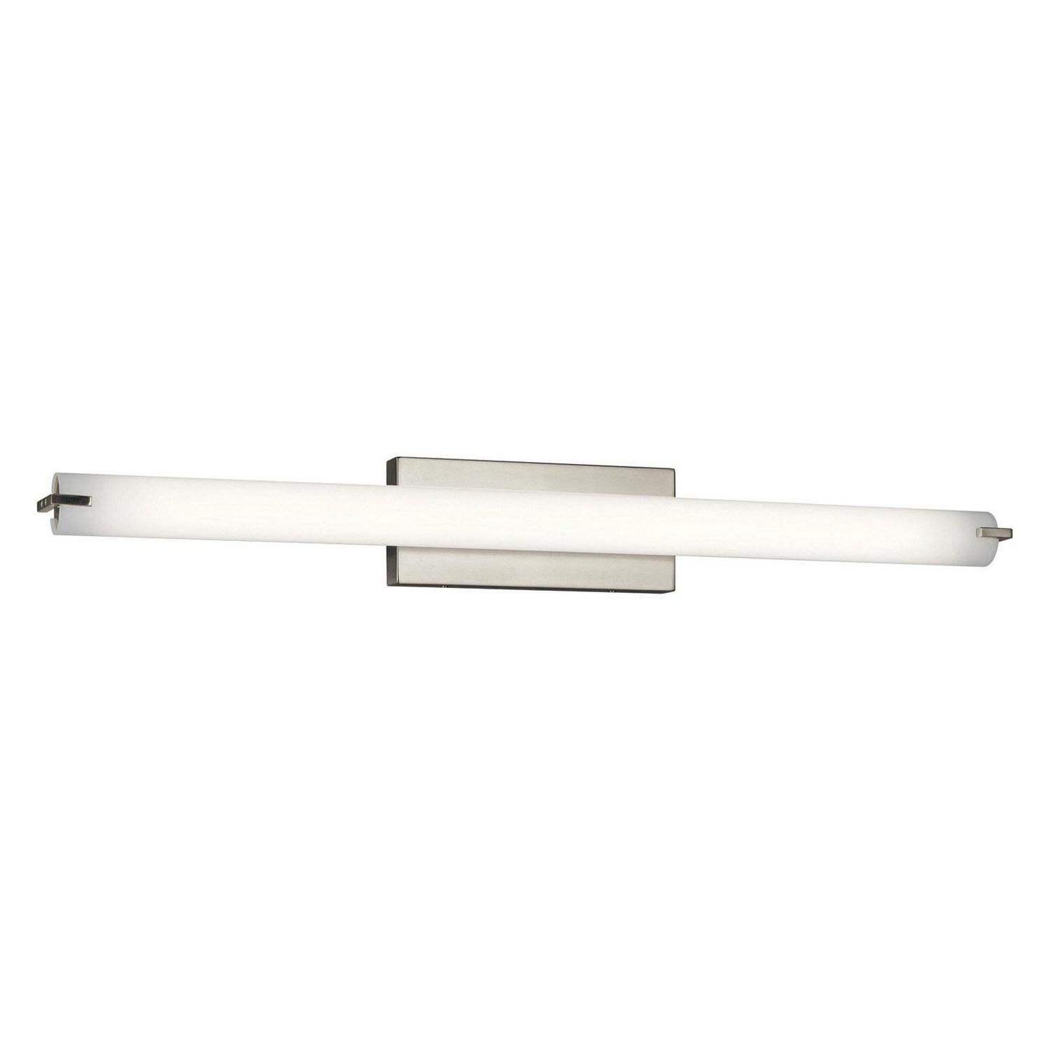 1 Light Linear Bath Vanity Approved For Damp Locations With Transitional Inspirations 4.75 Inches Tall By 37.25 Inches Wide Kichler Lighting