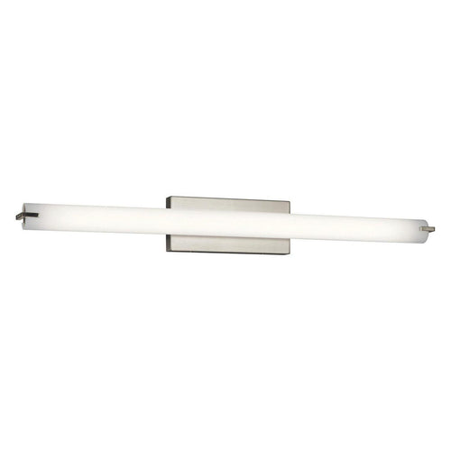 1 Light Linear Bath Vanity Approved For Damp Locations With Transitional Inspirations 4.75 Inches Tall By 37.25 Inches Wide Kichler Lighting