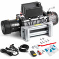 Choco Moon Truck Winch 12000lbs Electric Winch 85ft/26m Steel Cable 12V Power Winch Jeep Winch with Wireless Remote Control and Powerful Motor, Jeep UTV ATV Truck Winch