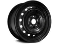 Steel Wheel - Black - 16 x 6.5 Inch - 5 Lug - 15 Hole - 114mm Bolt Pattern - Compatible with 2006 - 2011 Honda Civic Coupe / Hybrid / Sedan 2007 2008 2009 2010