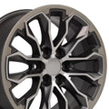 17x8 OE Wheels CV54 Satin Gunmetal Machined Face Wheel 6x120 (33mm)